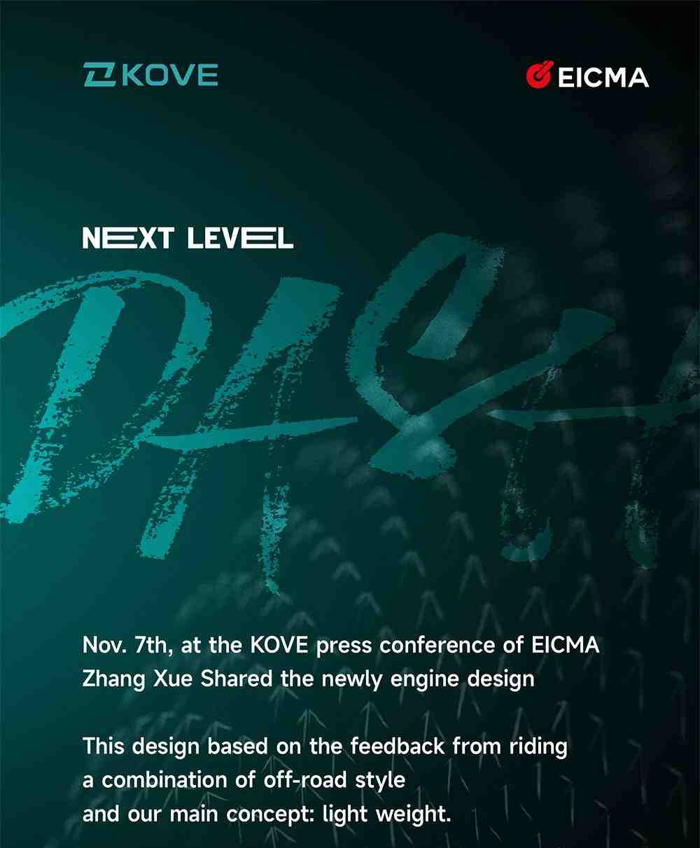 4 KOVE NEW MODELS WERE SHOWN AT EICMA 2023