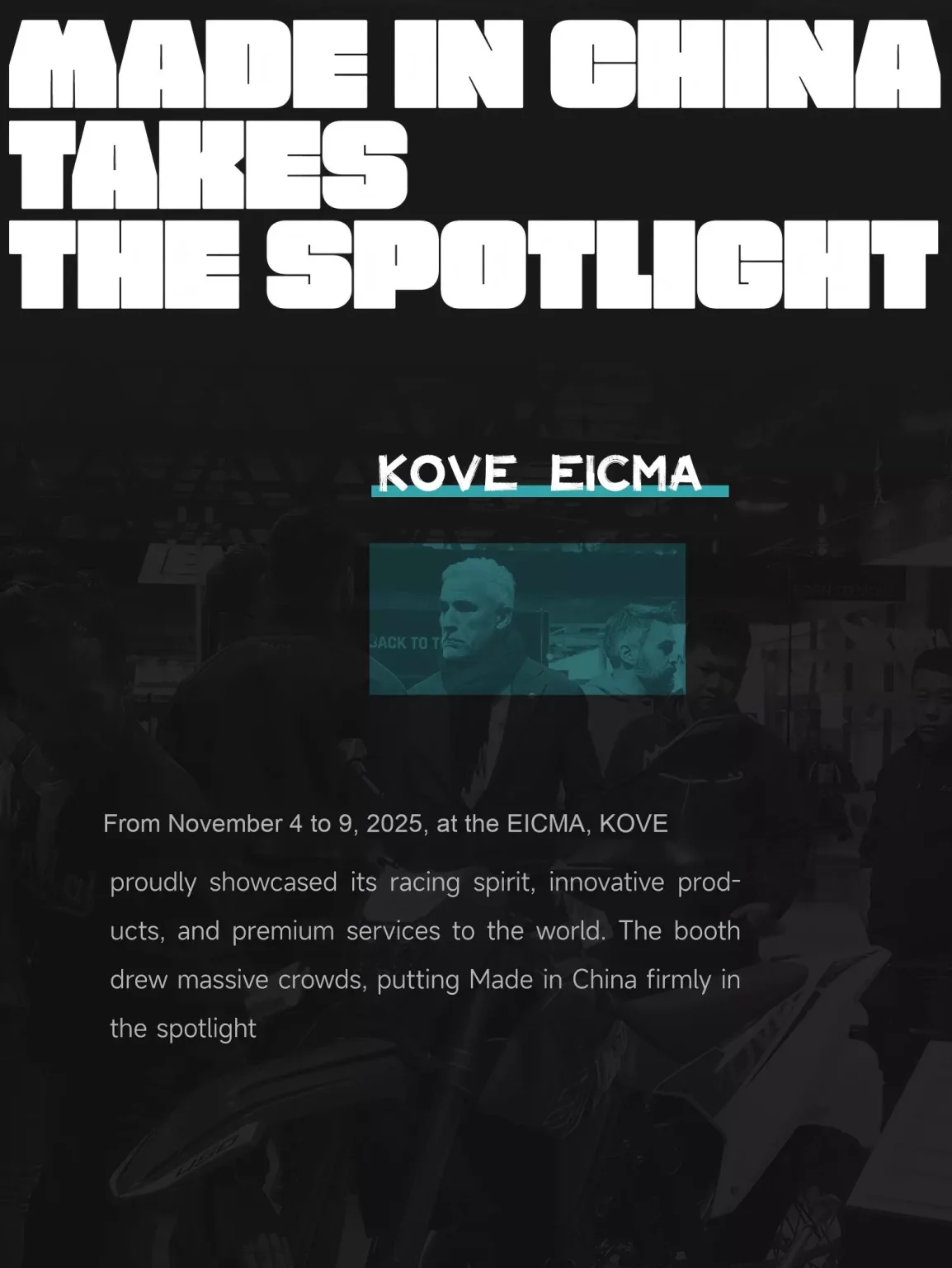 EICMA 2025: MADE IN CHINA TAKES THE SPOTLIGHT